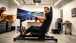 sim racing seat