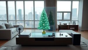 hologram christmas tree